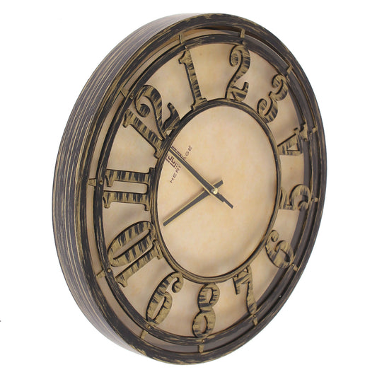 Majestic 15-Inch Heritage Wall Clock – Vintage Antique Style Decorative Wall Clock for Living Room, Office & Home Décor - Habitt