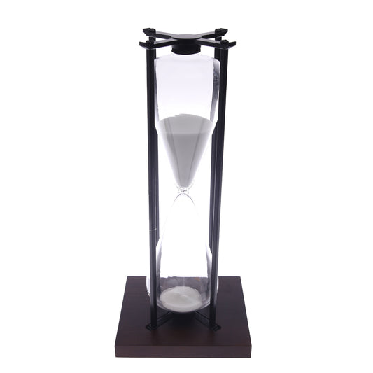 Large Hourglass – Modern Sand Timer with Wooden Base & Glass Body