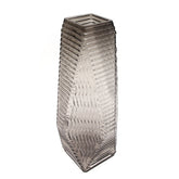 Transparent Diamond-Shape Glass Vase | Modern Clear Geometric Décor - Habitt