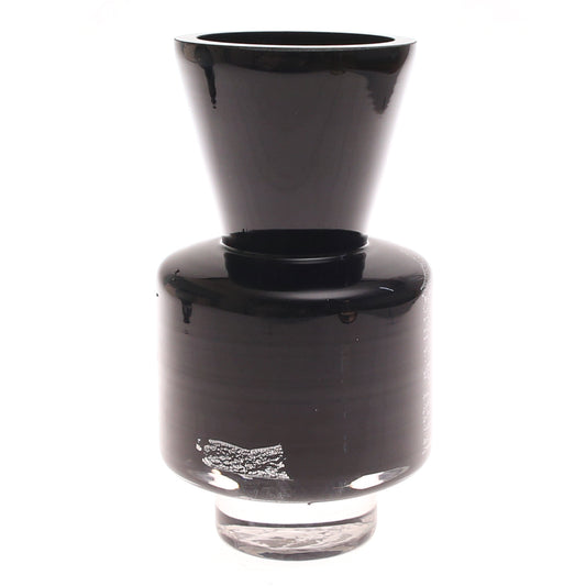 Black & White Pattern Glass Vase | Modern Home Décor Pakistan | Stylish Table Accent