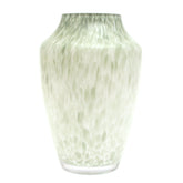 Crumple Green Glass Vase | Modern Textured Décor Pakistan | Stylish Home Accent - Habitt