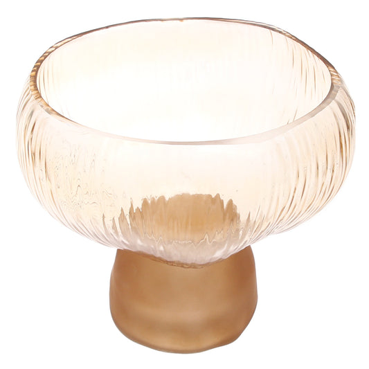 Color Glass Vase Gold Bowl Lining | Luxury Home Décor Pakistan | Decorative Glass Vase