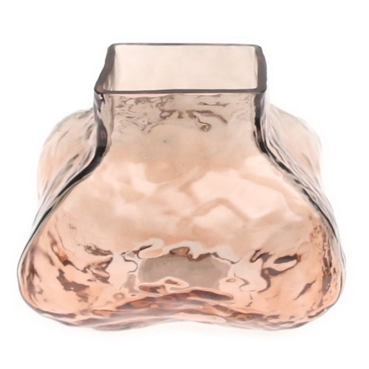 Grey & Peach Glass Vase | Modern Gradient Décor Pakistan | Stylish Table Accent