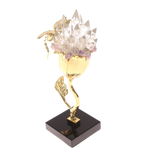 Console Piece S | Gold Crystal Decorative Sculpture | Luxury Home Décor Pakistan