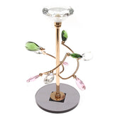 Dinner Candle Holder Gold & Crystal | Elegant Decorative Candle Stand | Home Décor Pakistan - Habitt