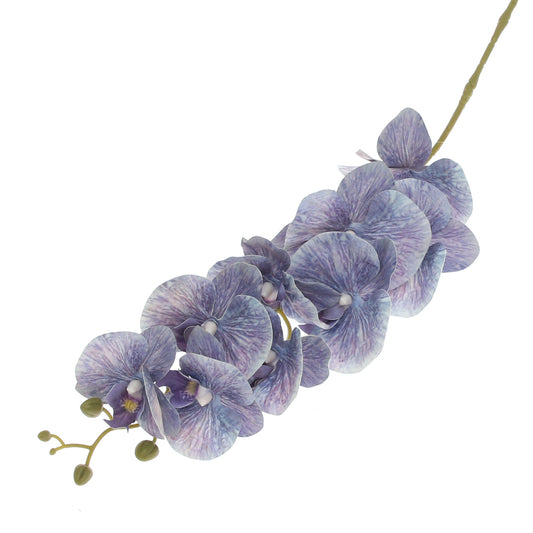 Orchid Flower Stick – Blue (Artificial Stem)