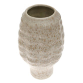 Beige Textured Ceramic Vase - Habitt