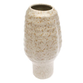 Vase Beige Texture — Modern Textured Ceramic Decorative Vase - Habitt