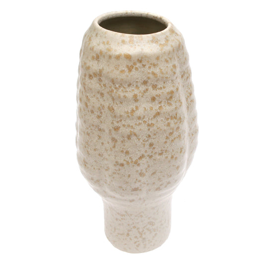 Vase Beige Texture — Modern Textured Ceramic Decorative Vase