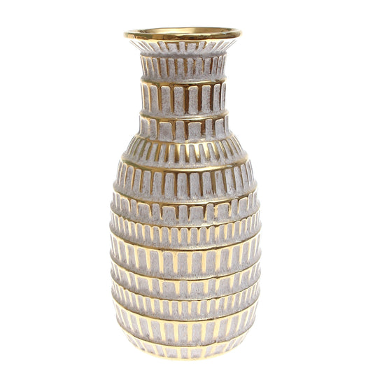 Grey & Gold Decorative Vase