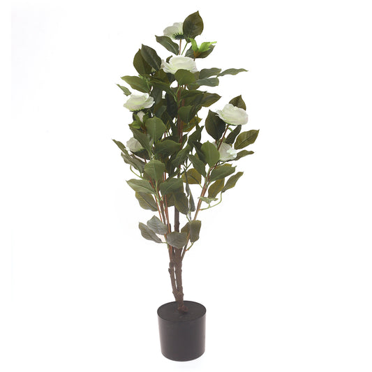 Plant Green 33-Inch Artificial Flowering Plant – Elegant Indoor Decorative Plant