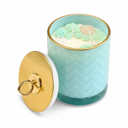 Ocean Scented Jar Candle 18.5oz – Luxury Aromatic Home Fragrance Candle - Habitt