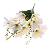 Artificial White Magnolia Flower Bunch – Elegant Realistic Floral Stem for Home & Wedding Décor - Habitt