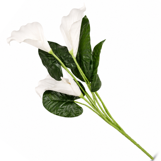 Magnolia White Flower – Decorative Artificial White Magnolia Flower Branch for Home Décor