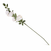 Artificial White Rose Flower Stem – Elegant Faux Rose for Floral Arrangements & Décor - Habitt