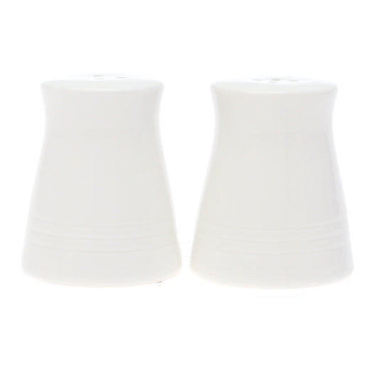 Brilliant 2 Pcs Salt & Pepper Set – Elegant White Ceramic Shakers