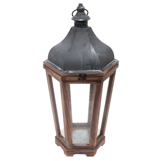 Floor Lantern Natural 11.3 X 11.3 X 23.5 Inch WL-005