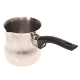 Stainless Steel Milk Cup Black & Silver 7 X 3.5 X 3.5 Inch JLX-019 - Habitt
