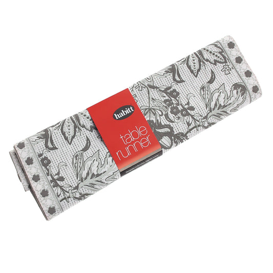 Floral Silver Runner 14x45" - Habitt