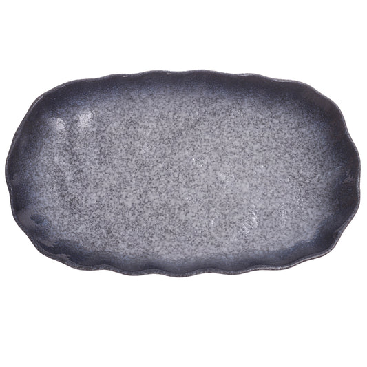 Oval Platter Blue 7 X 12 Inch Hc08