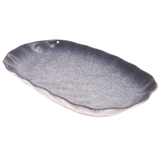 Oval Platter Blue 7 X 12 Inch Hc08