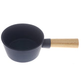 Serving Bowl W/Wooden Handle Blue 5 Inch Yll-18 - Habitt