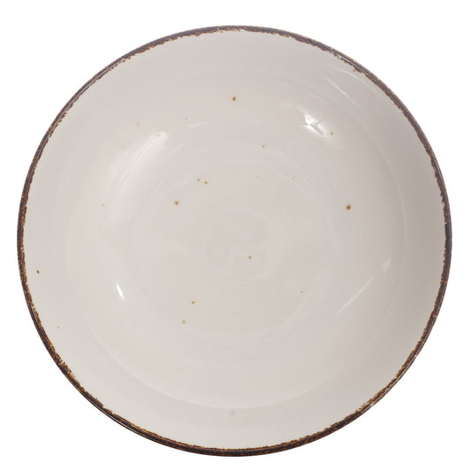 Serving Flat Bowl White 8.5 Inch Yll-84