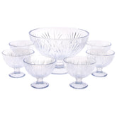 7-Piece Premium Glass Dessert Bowl Set – Elegant Crystal Design | Perfect for Ice Cream, Custard & Sweets (76 ml) - Habitt