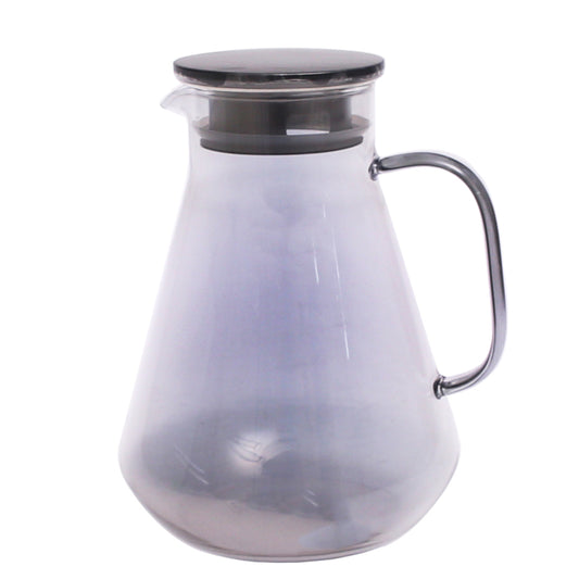 Smoke Glass Jug with Stainless Steel Lid – GPH78HS