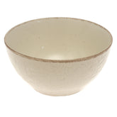 Beige Ceramic Serving Bowl – 6 Inch Textured Tableware Accent - Habitt