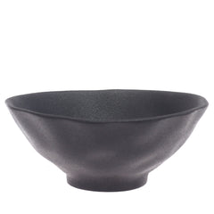 Black Bowl – Modern Minimal Tabletop Accent Bowl, 8 Inch - Habitt