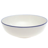 White Ceramic Bowl 7 Inch – Classic Minimalist Everyday Serving Bowl - Habitt
