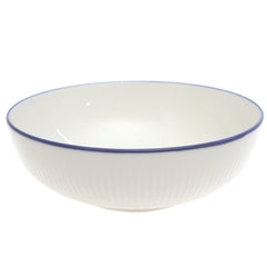 White Ceramic Bowl 7 Inch – Classic Minimalist Everyday Serving Bowl - Habitt