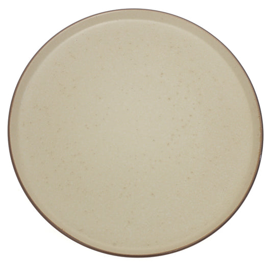Beige Ceramic Dinner Plate 10.5 Inch – Minimalist Stoneware Tableware