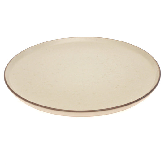Beige Ceramic Dinner Plate 10.5 Inch – Minimalist Stoneware Tableware - Habitt