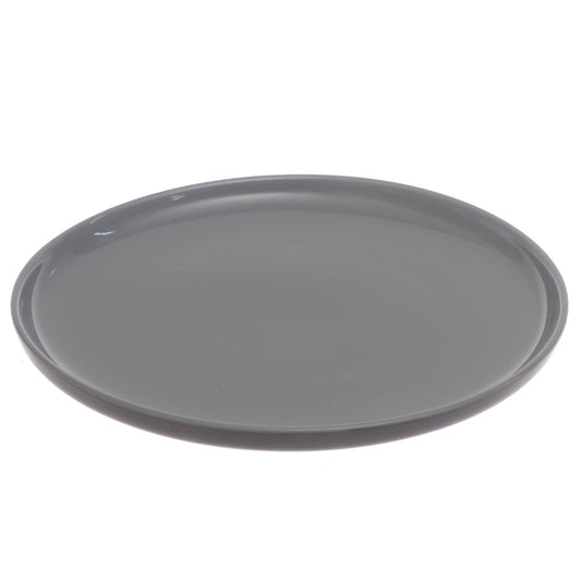 Black & Grey Dinner Plate – 10 Inch Food-Safe Plate