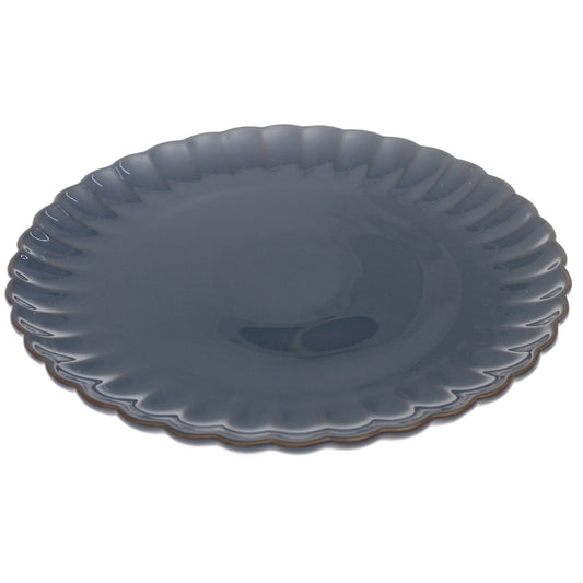 Blue Scalloped Dinner Plate 10.5 Inch – Elegant Ceramic Dining Plate