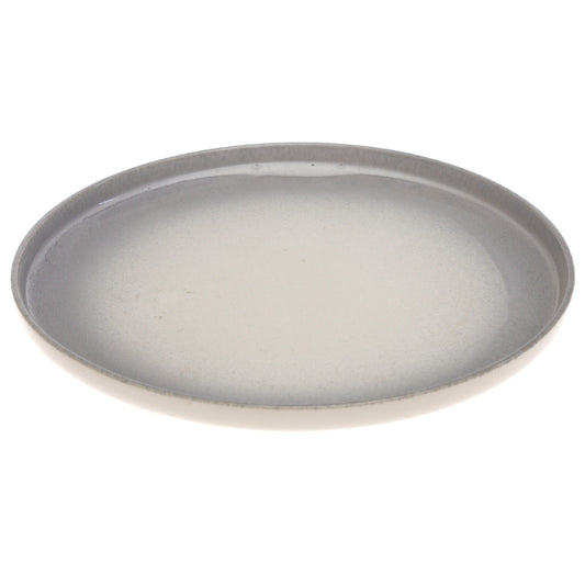 Grey & White Dinner Plate – 11 Inch Food-Safe Plate