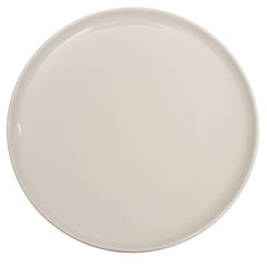 Maroon & White Dinner Plate – 10 Inch Food-Safe Plate