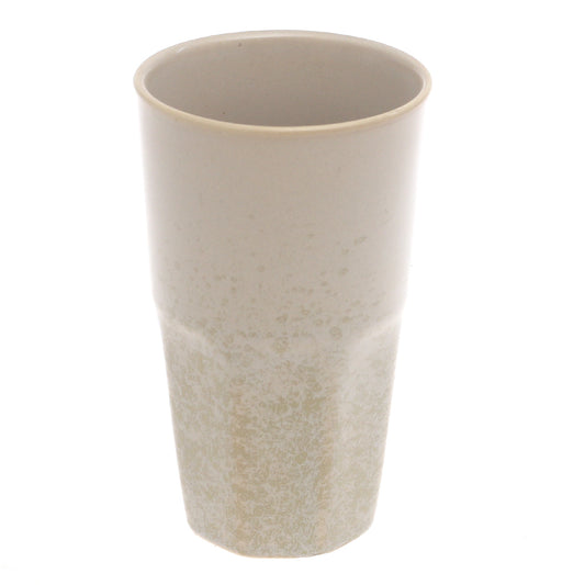 Beige Ceramic Glass 3 x 5 Inch – Minimalist Textured Drinkware