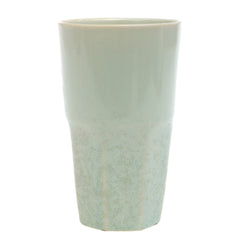 Light Green Ceramic Glass 3 x 5 Inch – Minimalist Textured Drinkware