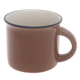 Dark Brown Speckled Ceramic Mug – 3 × 3 Inch Rustic Tea & Coffee Mug - Habitt