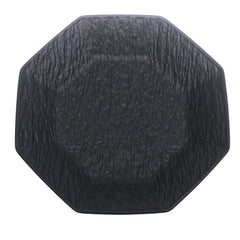 Black Ceramic Platter – 10 Inches | Modern Textured Serving Platter - Habitt