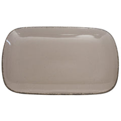 Grey Rectangular Serving Platter – 8 x 13 Inch | Rustic Glazed Tableware