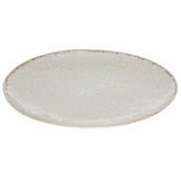 Beige Ceramic Quarter Plate 8 Inch | Textured Minimalist Snack & Dessert Plate - Habitt