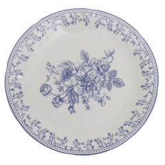 Blue & White Floral Quarter Plate 8 Inch – Classic Ceramic Side Plate