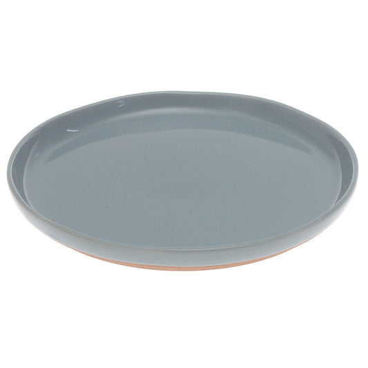 Blue Ceramic Quarter Plate 8 Inch - Habitt