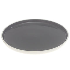 Grey Ceramic Quarter Plate 8 Inch – Modern Glossy Side Plate