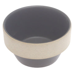 Grey Ceramic Sauce Dish – 3 Inch Modern Two-Tone Dipping Bowl