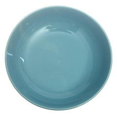 Aqua Ceramic Serving Bowl – 9 Inch Glossy Everyday Serving Bowl